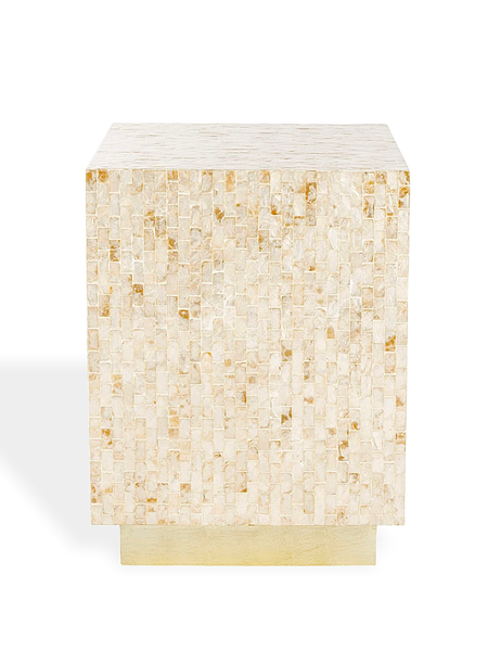 AVALINE MOTHER OF PEARL MOSAIC STOOL