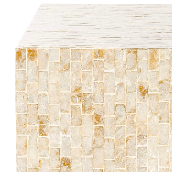 AVALINE MOTHER OF PEARL MOSAIC STOOL