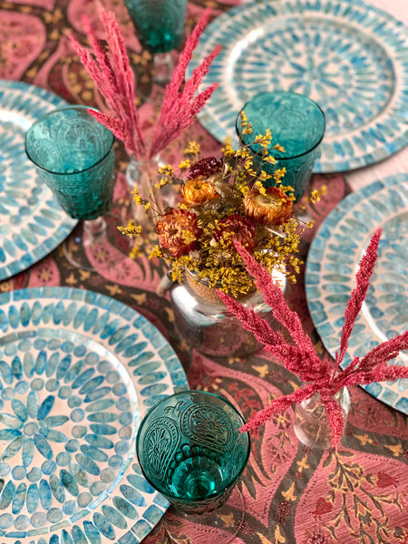 EMILIA MOTHER OF PEARL CHARGER PLATES (set of 2)