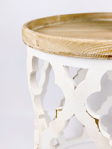 CEYLON CARVED SIDE TABLE