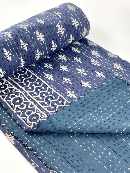 JAIPUR KANTHA BLANKET (Twin Size)