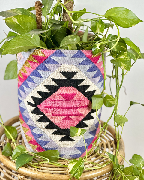 ESMERALDA KILIM PLANT BASKET