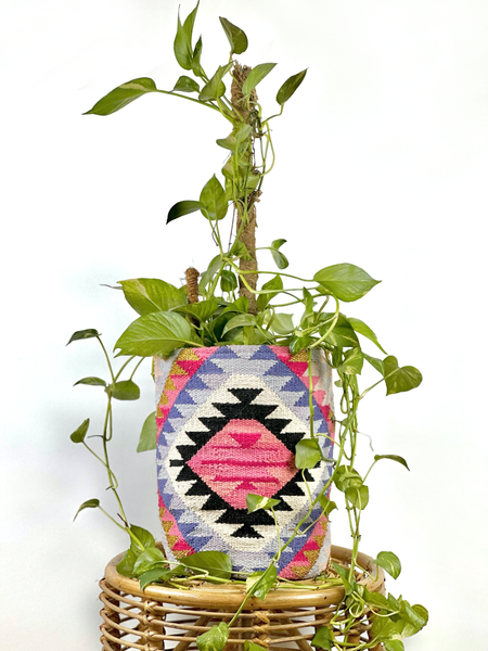 ESMERALDA KILIM PLANT BASKET