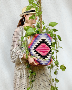 ESMERALDA KILIM PLANT BASKET