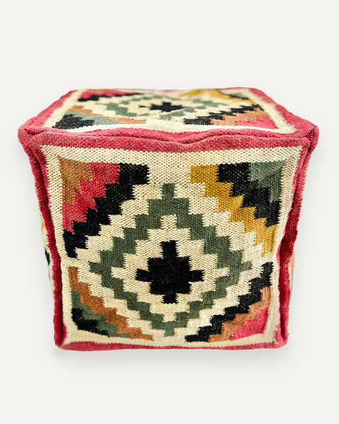 YUCATAN KILIM FLOOR POUF