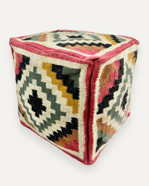 YUCATAN KILIM FLOOR POUF