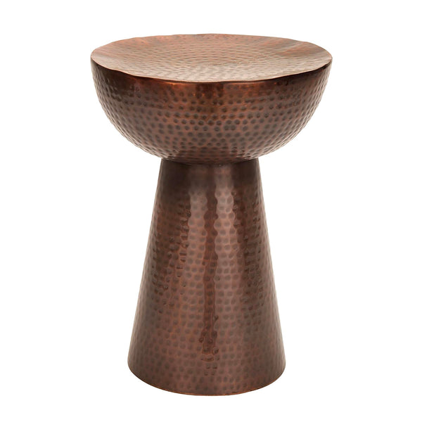 ANAYA COPPER-FINISH STOOL