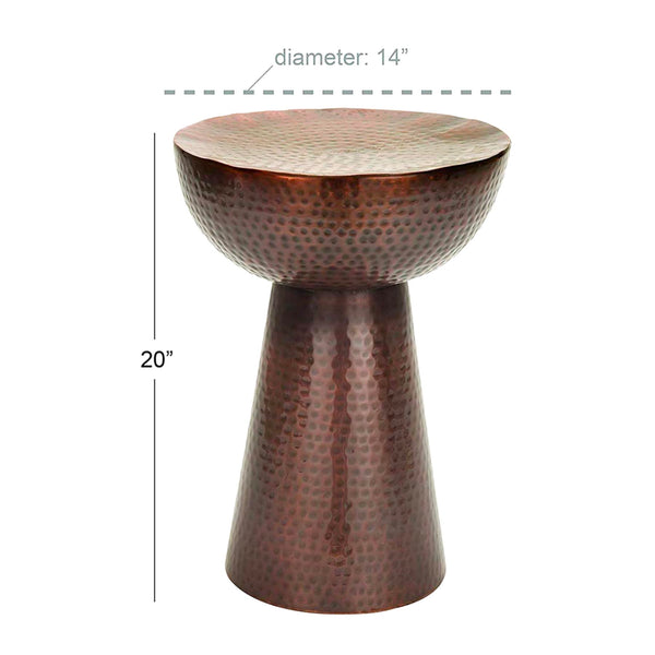 ANAYA COPPER-FINISH STOOL