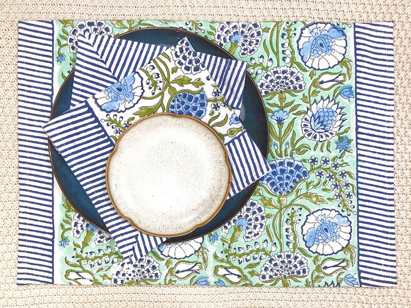 BARIJ PLACEMAT & TABLE NAPKIN SET (12-piece Set)