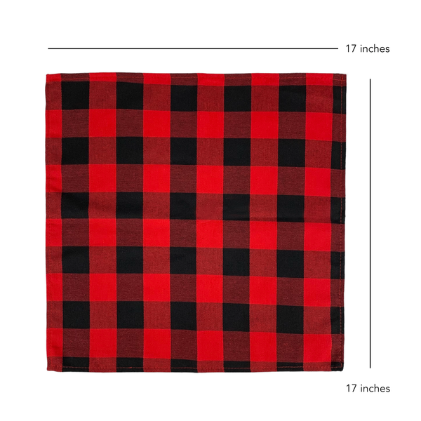 BAXTER GINGHAM TABLE NAPKINS (set of 5pcs.)