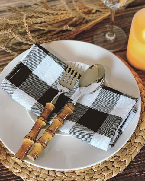 BENNETT GINGHAM TABLE NAPKINS (set of 5pcs.)