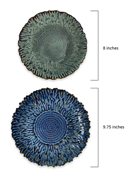 BLOEM FLOWER PLATE SET - Set of 4