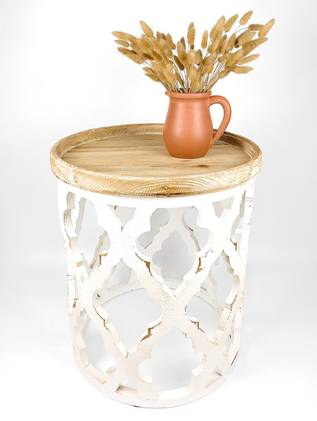 CEYLON CARVED SIDE TABLE