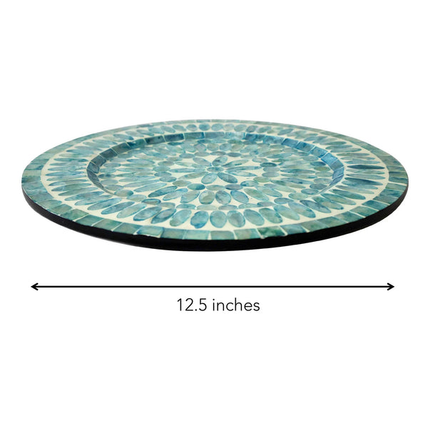 EMILIA MOTHER OF PEARL CHARGER PLATES (set of 2)