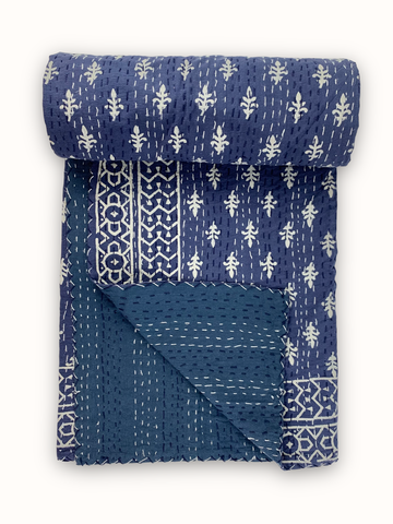 JAIPUR KANTHA BLANKET (Twin Size)