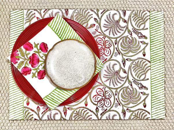 KIARA PLACEMAT & TABLE NAPKIN SET (12-piece Set)