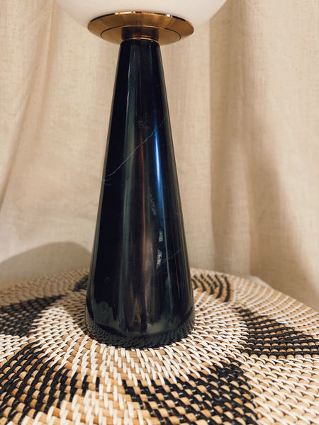 KOSMOS MARBLE CONE LAMP (Black)