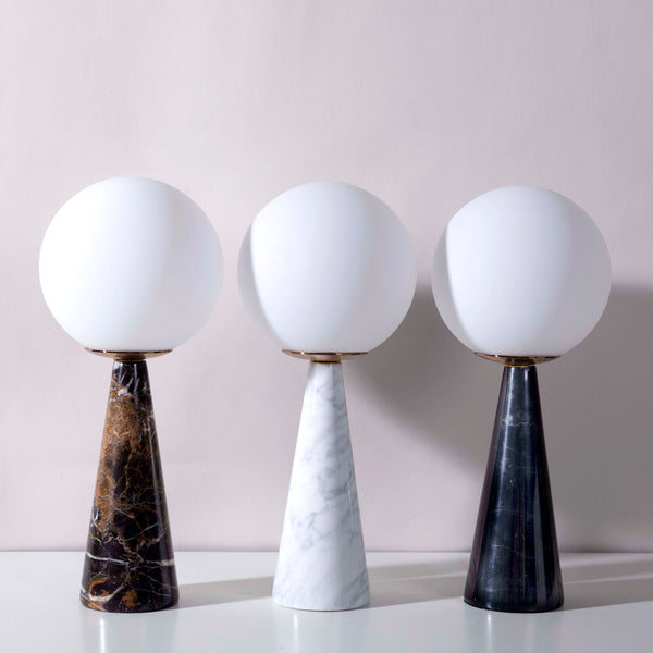 KOSMOS MARBLE CONE LAMP (White)