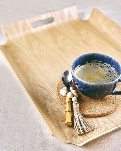 LARS WOODEN SERVING TRAY (Ash Color)