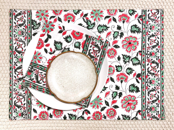 ROSHANA PLACEMAT & TABLE NAPKIN SET (12-piece Set)