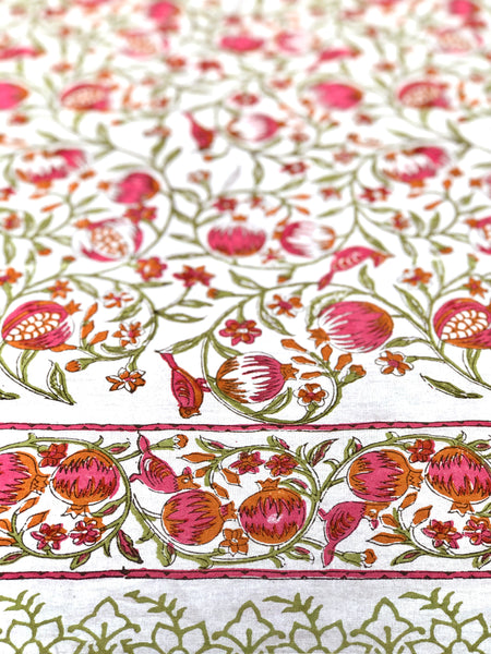 ROSLI BLOCK-PRINTED TABLECLOTH (6-Seater Size)