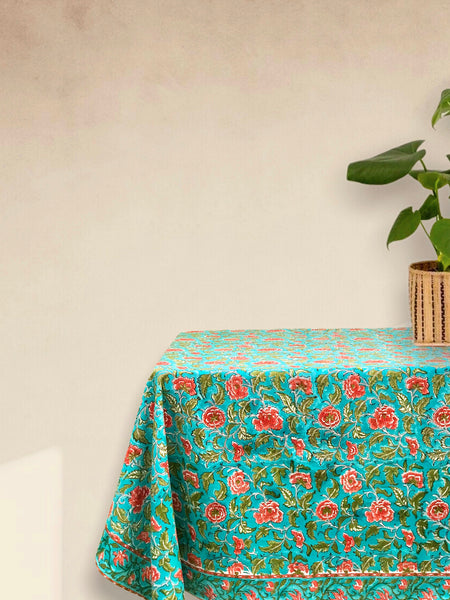 SAMARA BLOCK-PRINTED TABLECLOTH (8-Seater)